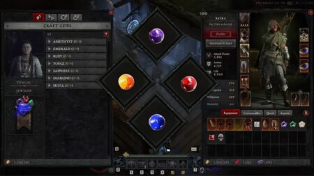 Diablo 4 gemstones crafting station