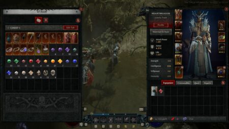 Diablo 4 storage and inventory screen