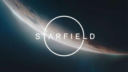 Starfield logo on planet