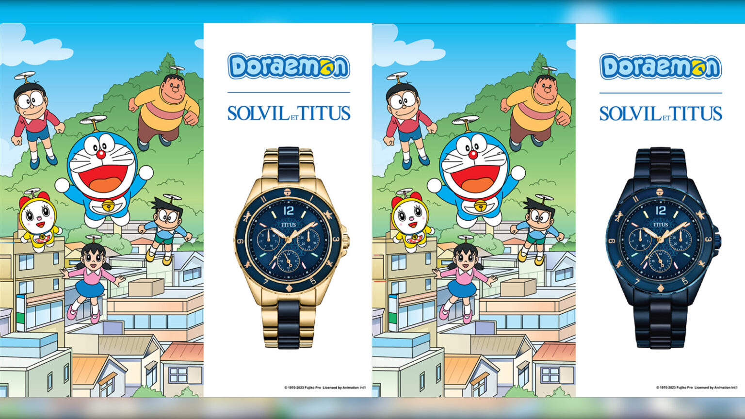 New Doraemon Solvil et Titus watch collaboration collection ONE Esports