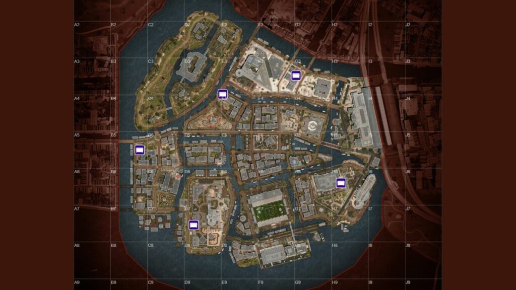 Todas las ubicaciones de DMZ Dead Drop en el mapa de Vondel
