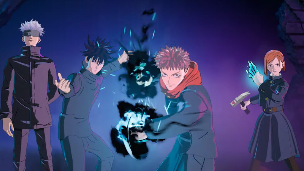 Capture D'écran De La Collaboration Fortnite Et Jujutsu Kaisen Tirée De La Bande-Annonce De Break The Curse