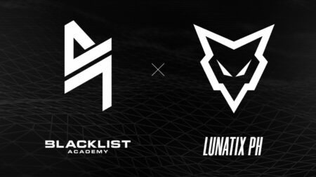 The announcement poster of the collaboration between Blacklist Academy and Team Lunatix