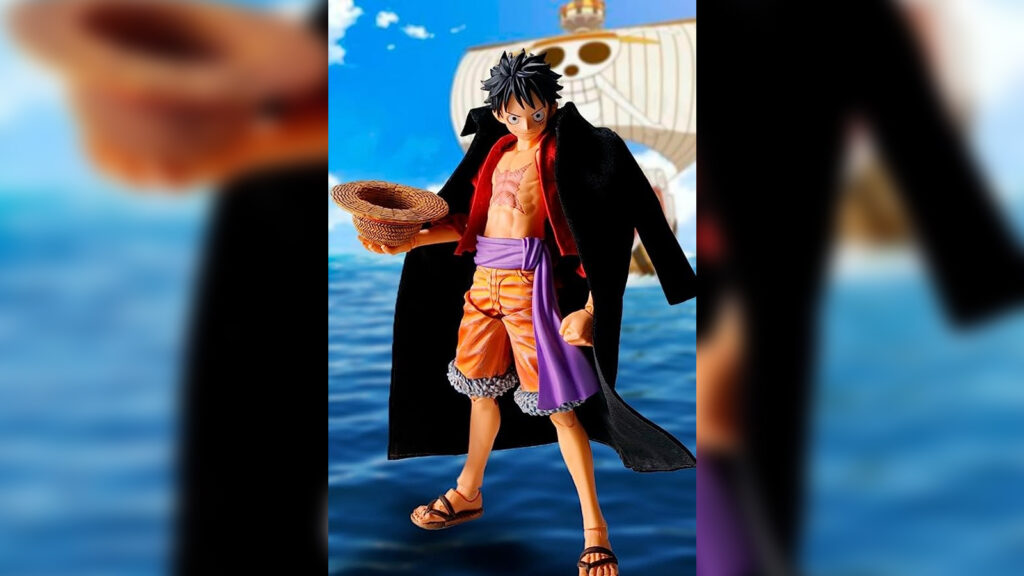 One Piece Monkey D. Luffy w/ Straw Hat - 6.5 Action Figure Bandai Anime  Heroes