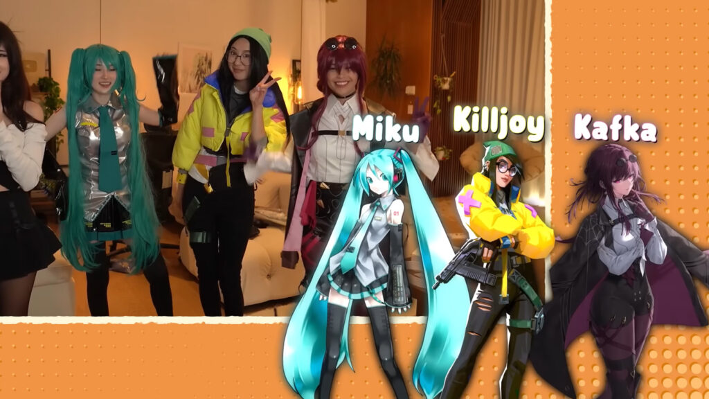 raquel "Valquirias" Hofstetter, Leslie "Fulsie" Fu y Cristina "tina" Sesión de cosplay de Kenyon con Emily 'Emiru' Schunk