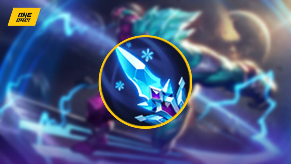 Mobile Legends: Objeto mágico Bang Bang Varita de la reina de hielo en el fondo de Gord