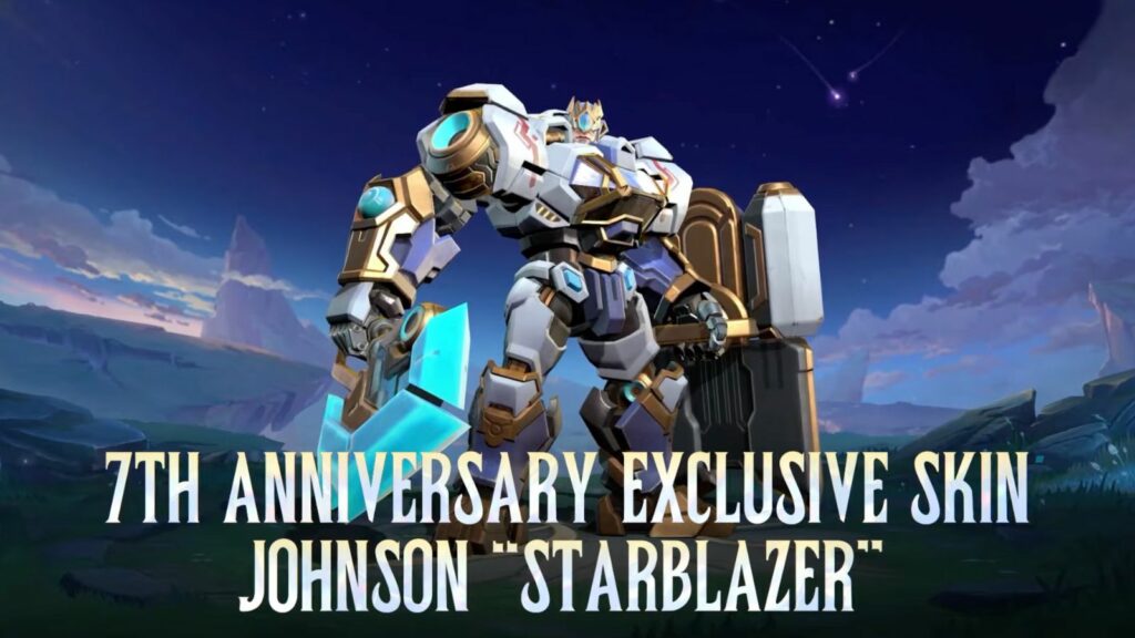Modelo de personaje de aspecto Starblazer Johnson del séptimo aniversario