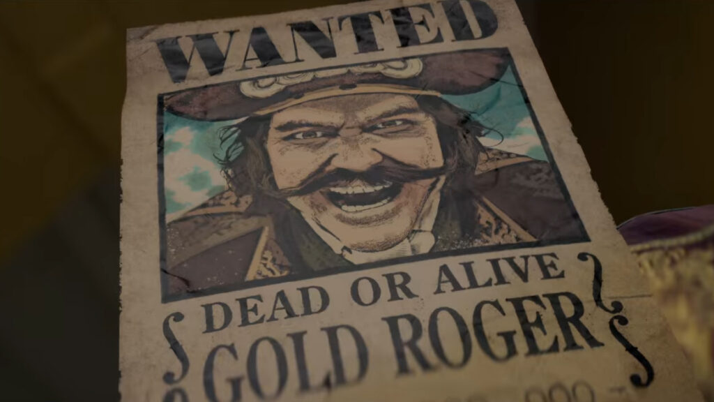 one piece gold roger wanted poster