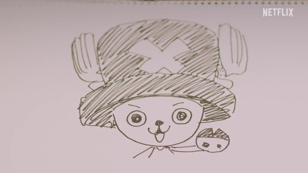 Chapéus de Palha - No SBS do Volume 107, Eiichiro Oda apresentou um esboço  de como o design do Chopper poderá vir a ser no live-action da Netflix.