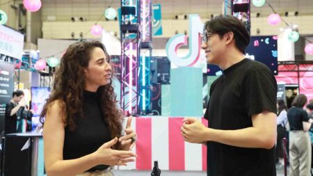 Maayan Kotler, Head of APAC Gaming, Global Business Solutions, TikTok, speaking with Langer Lee, Global Head of Gaming Content at Tokyo Game Show 2023