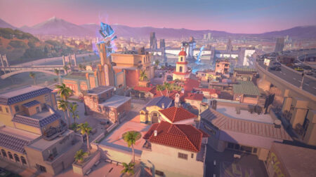 Valorant map Sunset overview shot of the entire map from Riot Games