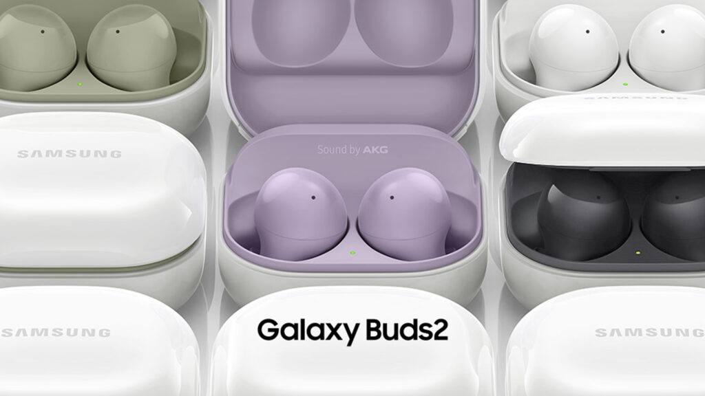 Auriculares inalámbricos SAMSUNG Galaxy Buds 2, cancelación de ruido, sonido ambiental, Bluetooth, ligeros, cómodos, control táctil, versión EE. UU., lavanda