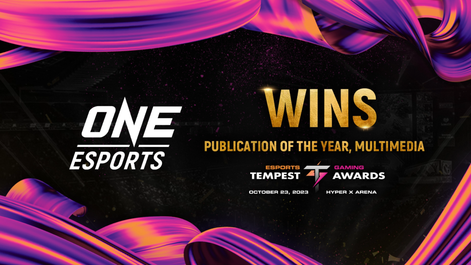 Tempest Awards 2023 ONE Esports is Publication of the Year ONE Esports