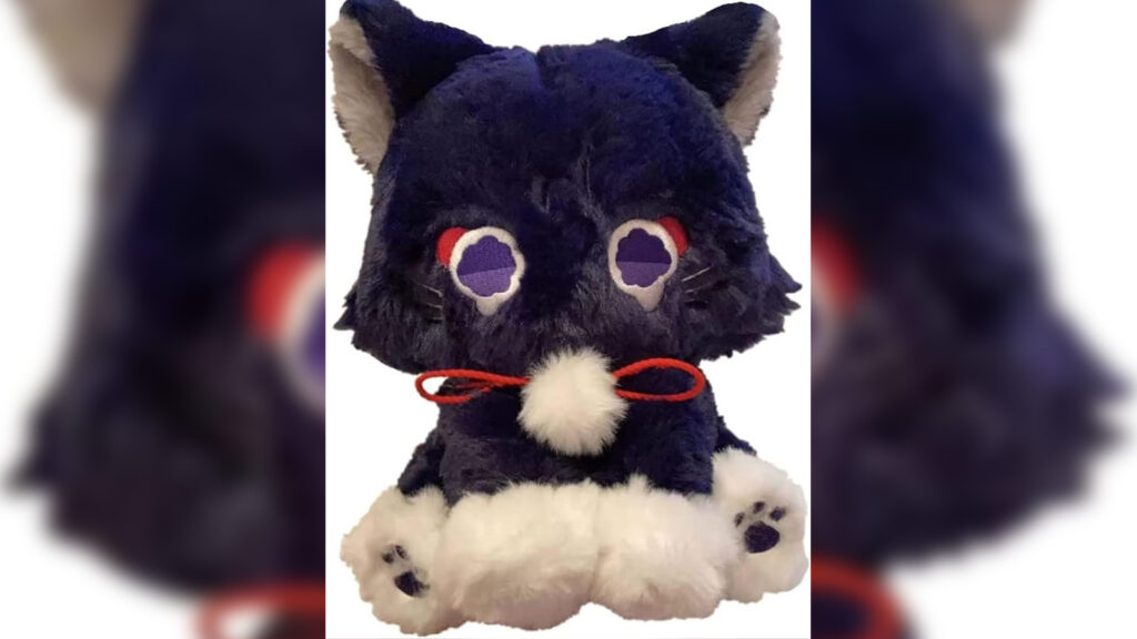 KILA MILA 9 ''juguete de peluche de gato Genshin felpa Scaramouche animal relleno lindo suave animal relleno regalo para niños regalos de navidad