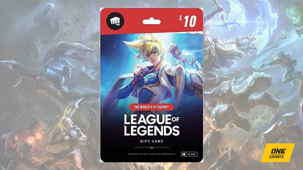 Tarjeta de regalo de League of Legends de $10 USD