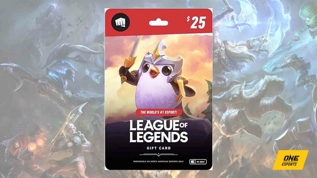 Vale-presente de League of Legends de $ 25