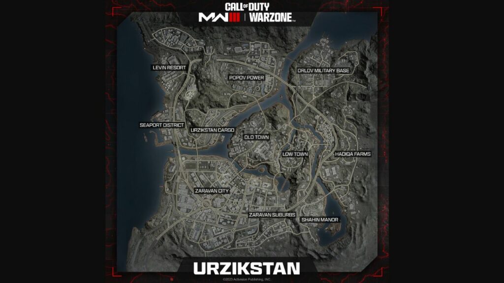 This is how the new map in Warzone will look like  with the