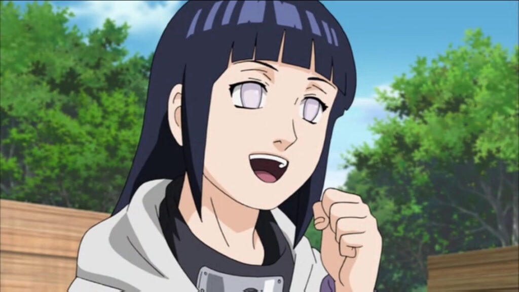 Anime character Hinata Hyuga from Naruto Shippuden