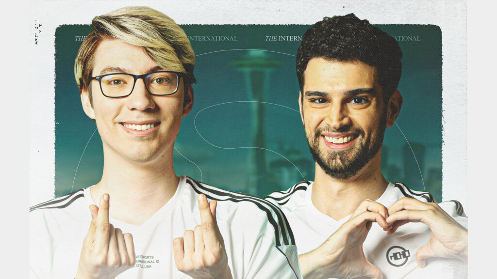 Nombres de jugadores de Dota 2 Nicolás "Gunnar" López y Rodrigo "La cama" santos