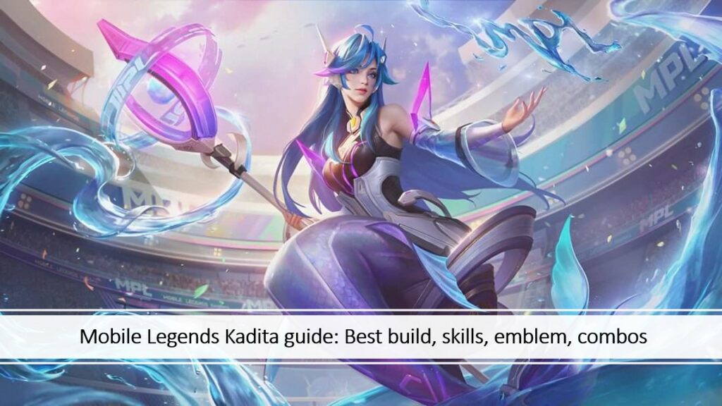 Mobile Legends: fondo de pantalla de Bang Bang Hydromancer Kadita con enlace de guía de héroe
