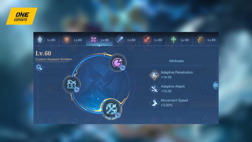 Recommended emblem set for Kadita in Mobile Legends