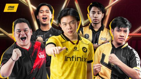 Mobile Legends: Bang Bang M5 World Championship power rankings featuring players from Geek Fam, Blacklist International, ONIC Esports, HomeBois, and AP Bren