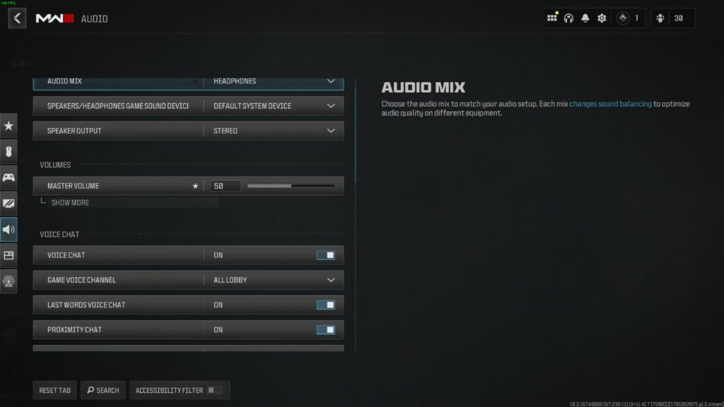 Las mejores configuraciones de audio de Warzone