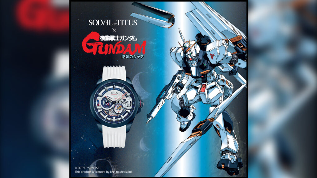 Reloj Gundam de Solvil y Titus Quest Collection 'ν Gundam' Reloj automático multifuncional de edición limitada