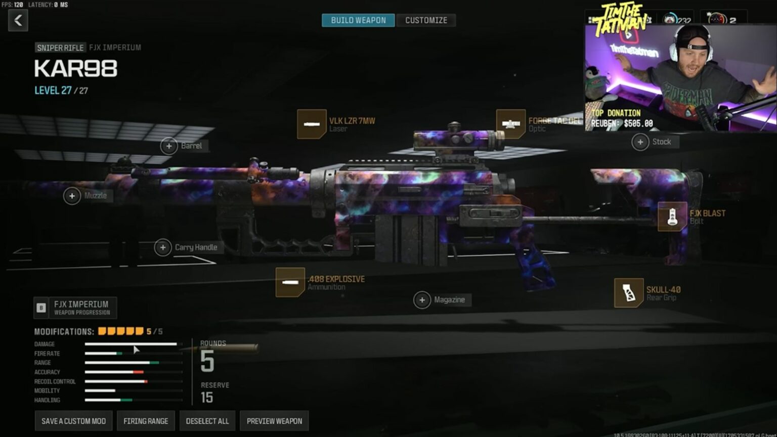Best FJX Imperium loadout in Warzone the new Kar98k ONE Esports