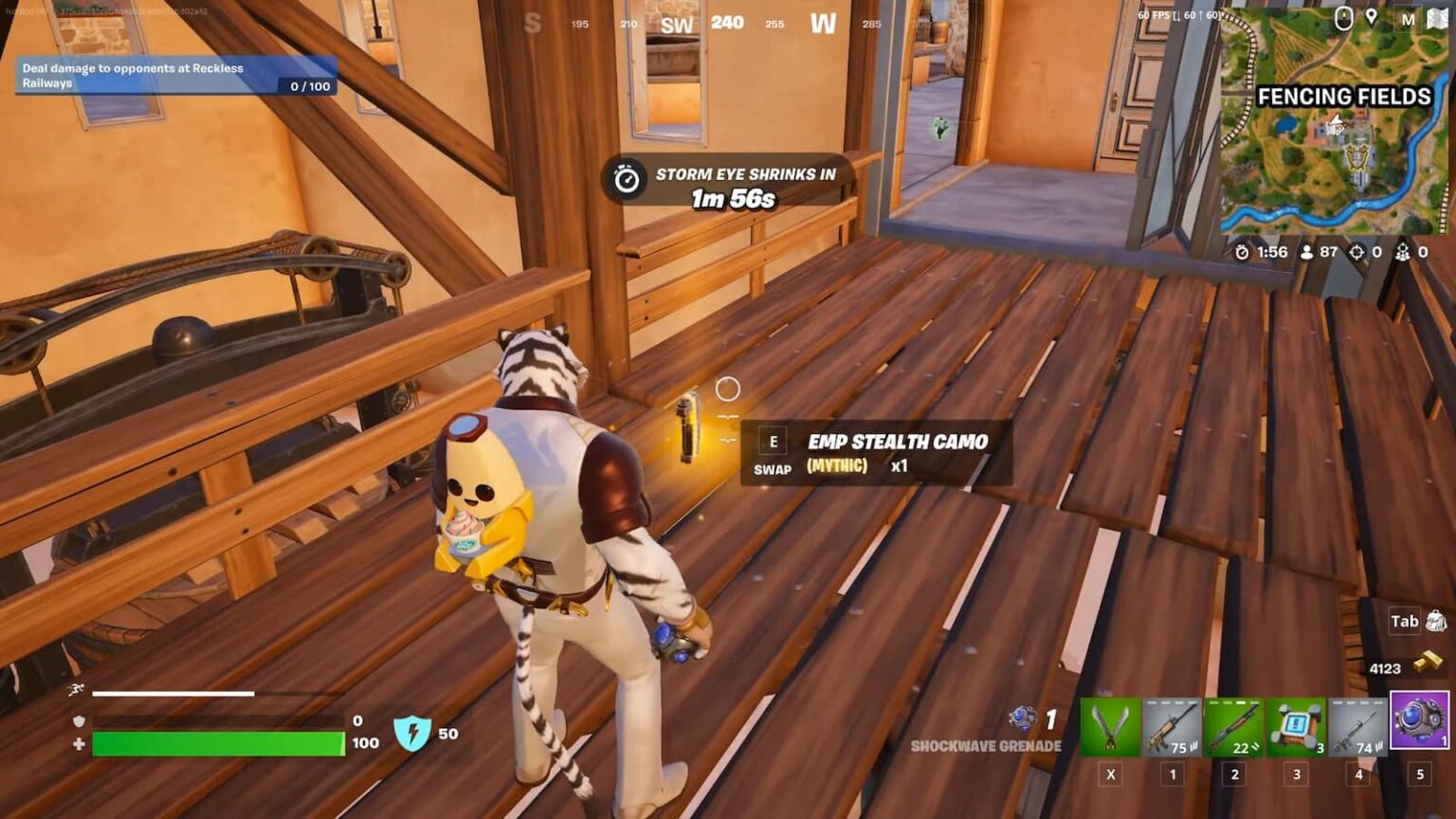 Big EMP Stealth Camo Fortnite item & Cardboard Box added ONE Esports