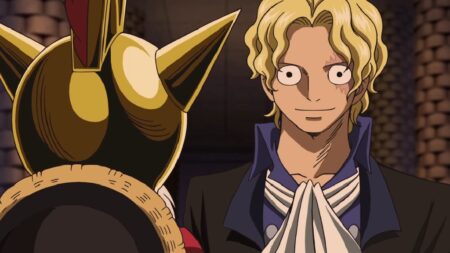 Sabo reveals himself to Luffy.