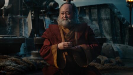General Iroh drinking tea in Avatar live action