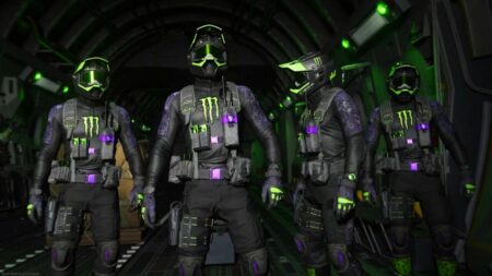 Screenshot of Call of Duty x Monster Energy "The Beast" operator skin in Modern Warfare 3