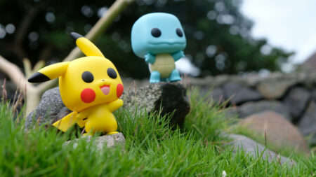 Pokemon Funko Pops Squirtle and Pikachu