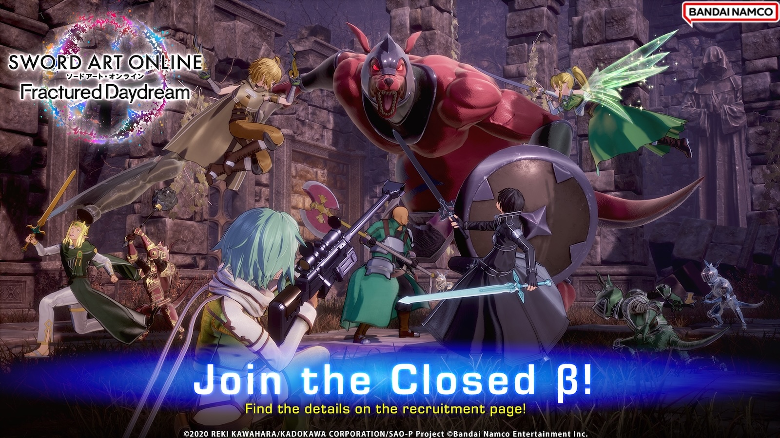 Sword Art Online Fractured Daydream Closed Beta Test sign-up | ONE Esports