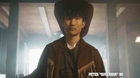 Talon Esports Governor in VCT Pacific 2024 Outlaw promo video dressed as a cowboy