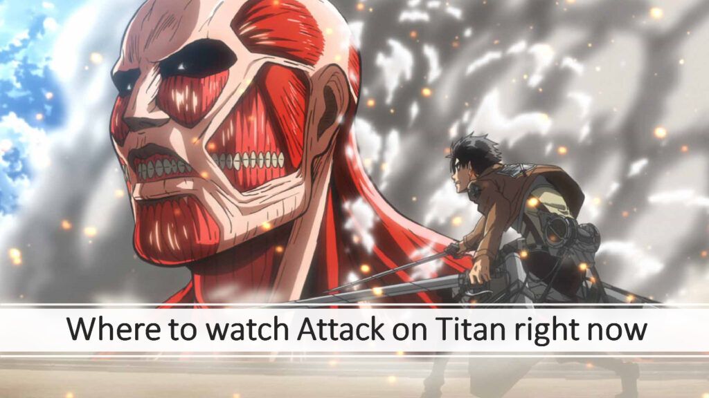 Colossus Titan y enlace al artículo sobre dónde ver Attack on Titan