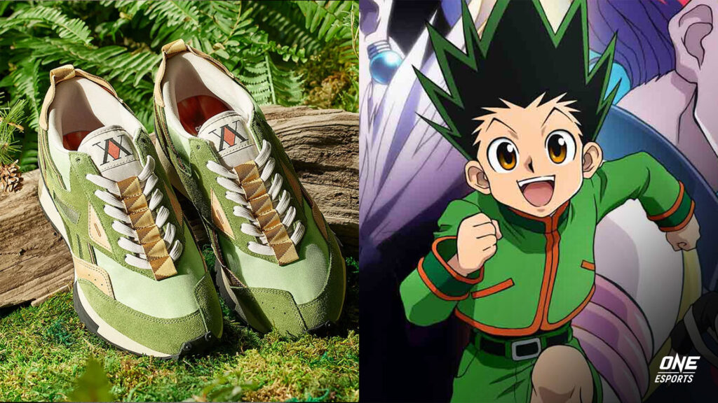 Reebok Hunter x Hunter collaboration featuring sneakers inspired by Gon Freecss