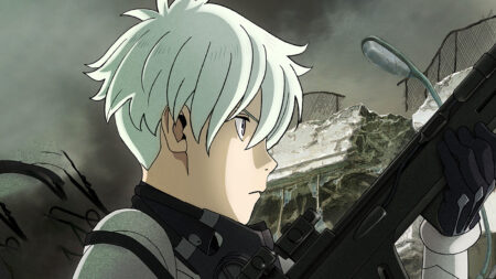 Kaiju no 8 main character Reno Ichikawa in the character visual image from the Production I.G's official website