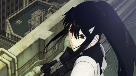 Kaiju no 8 supporting character Mina Ashiro in the character visual image from the Production I.G's official website
