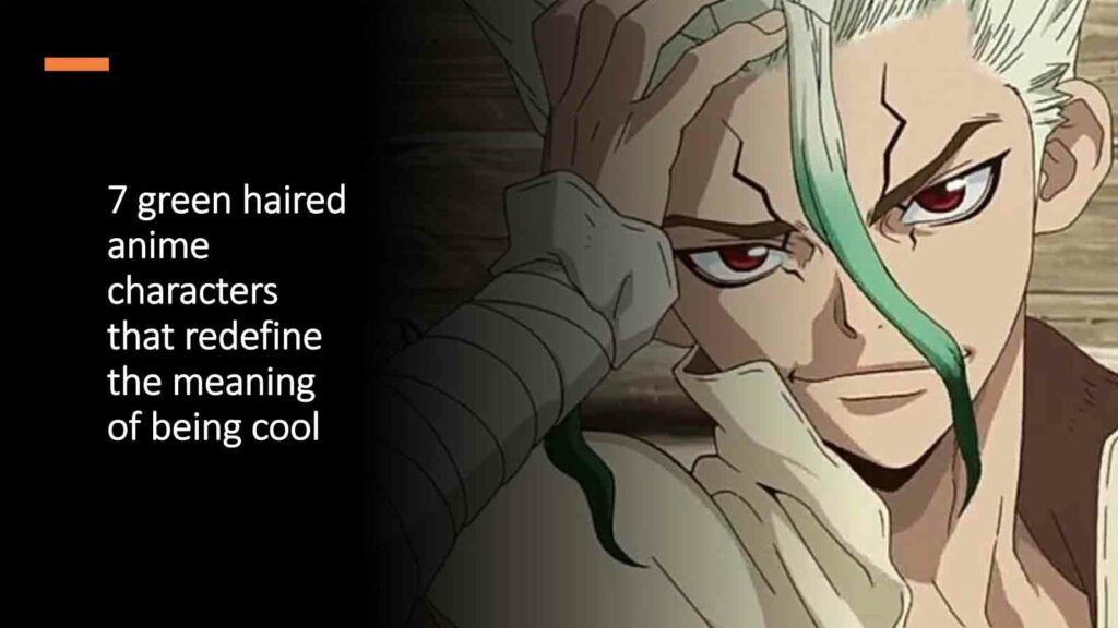 Senku Ishigami del Dr. Stone en un eSports Feathe "7 personajes animales con cabello verde que redefine la sensación de ser fresco"