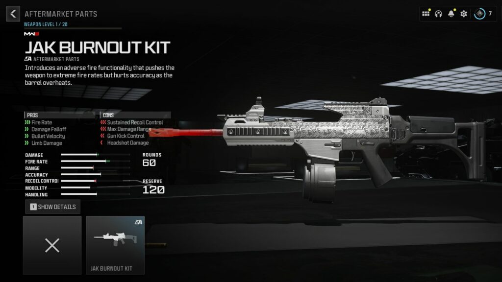 call of duty modern warfare 3 jak burnout kit