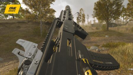 Call of Duty Modern Warfare 3 Holger 556 in-game screenshot on Wasteland map