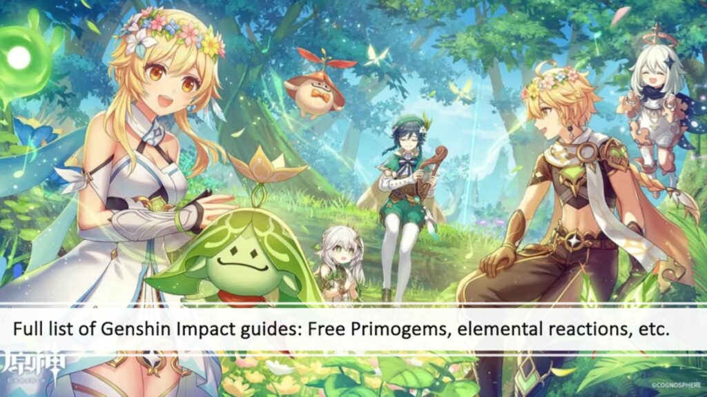 Full list of Genshin Impact guides: Free Primogems, elemental reactions, etc.