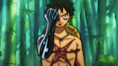 How did luffy get the scar on his chest?