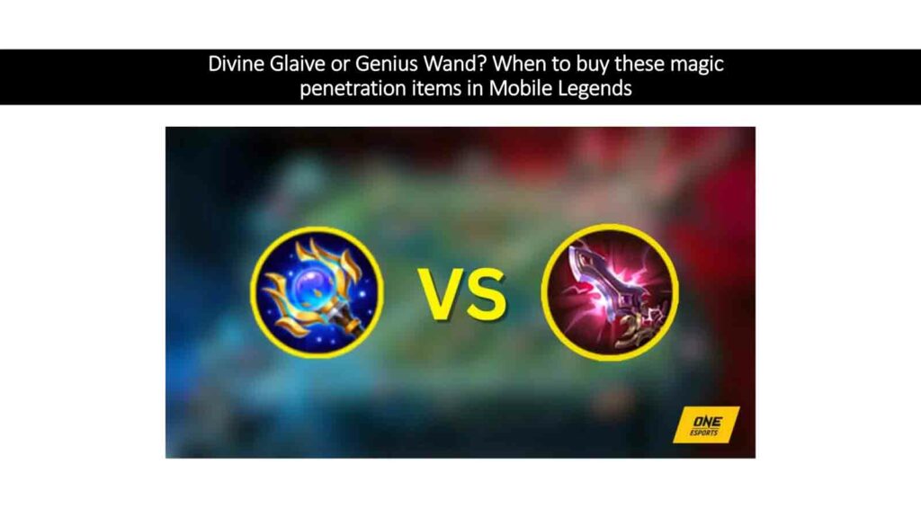 ¿Guja divina o varita del genio? Cuándo comprar estos elementos de penetración mágica en Mobile Legends, una guía de ONE Esports