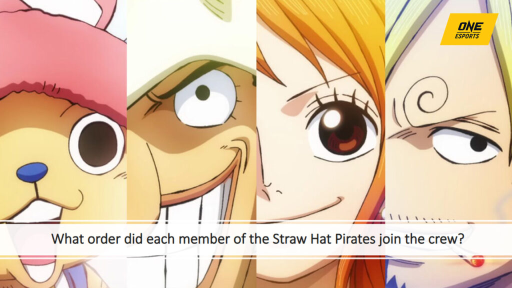 One Piece Straw Hat Pirates Chopper, Usopp, Nami and Sanji