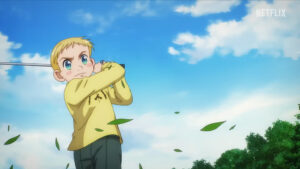 Rising Impact anime gawain golfing