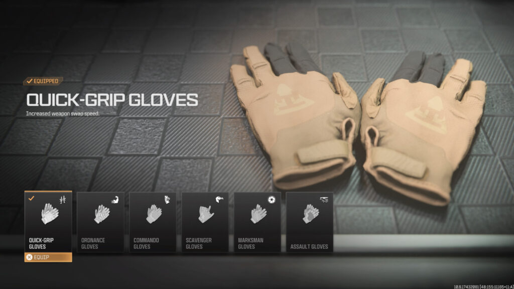 Mejores beneficios de MW3: guantes de agarre rápido