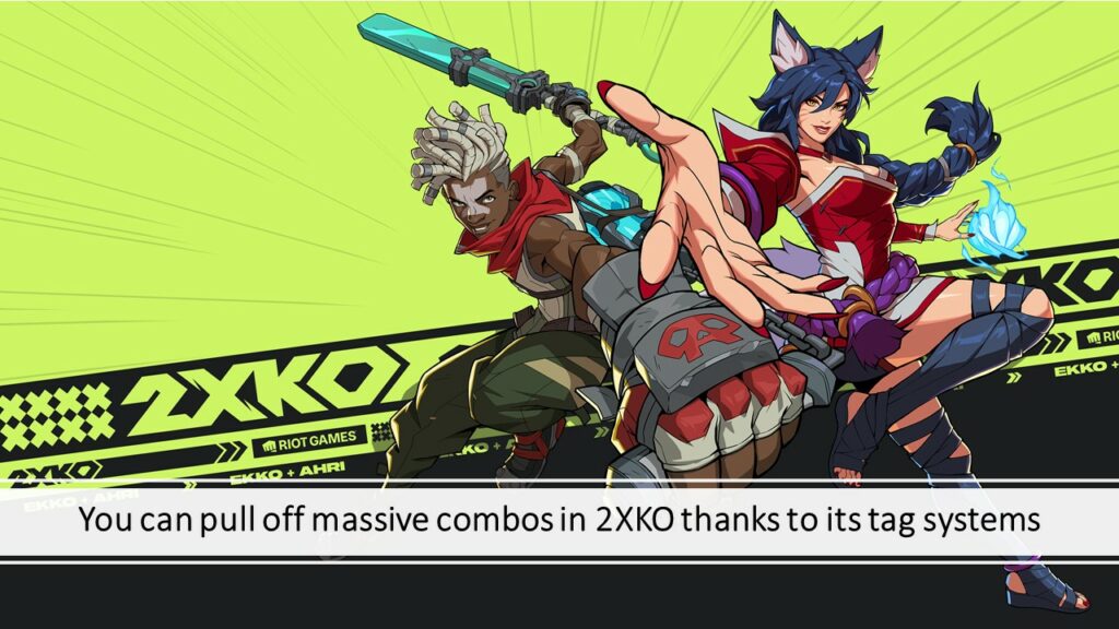 Ekko and Ahri wallpaper for the ONE Esports 2XKO tag system article